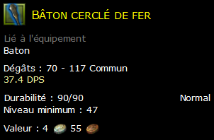 Bâton cerclé de fer