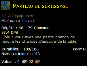 Marteau de sertissage