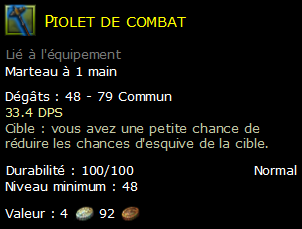 Piolet de combat