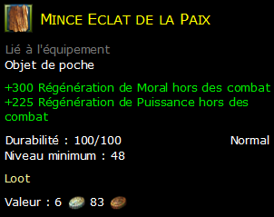 Mince Eclat de la Paix