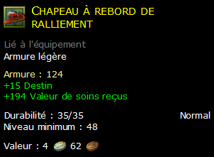 Chapeau à rebord de ralliement