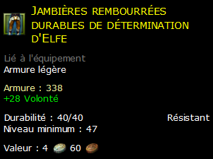 Jambières rembourrées durables de détermination d'Elfe