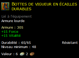 Bottes de vigueur en écailles durables