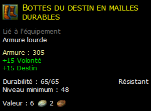 Bottes du destin en mailles durables