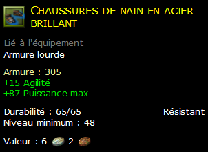 Chaussures de nain en acier brillant