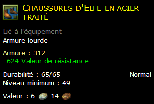 Chaussures d'Elfe en acier traité