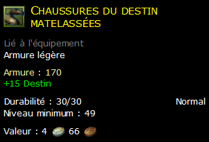 Chaussures du destin matelassées