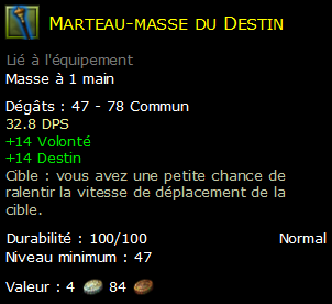 Marteau-masse du Destin