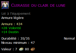 Cuirasse du clair de lune