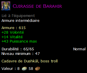 Cuirasse de Barahir