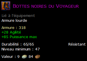 Bottes noires du Voyageur