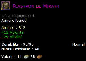 Plastron de Mirath