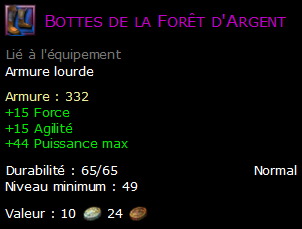 Bottes de la Forêt d'Argent