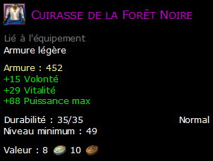 Cuirasse de la Forêt Noire