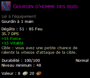 Gourdin d'homme des bois