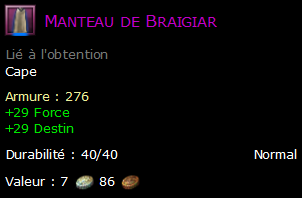 Manteau de Braigiar