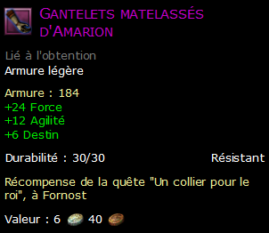 Gantelets matelassés d'Amarion