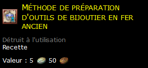 Méthode de préparation d'outils de bijoutier en fer ancien