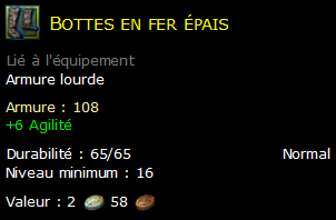 Bottes en fer épais