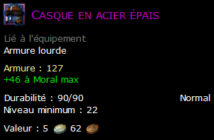 Casque en acier épais