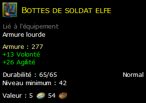 Bottes de soldat elfe