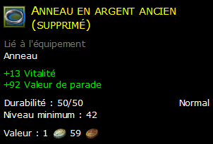 Anneau en argent ancien (supprimé)