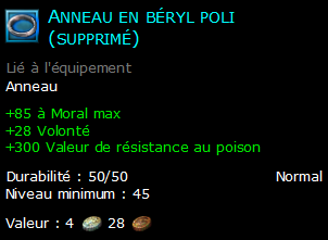 Anneau en béryl poli (supprimé)