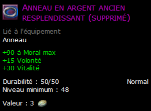 Anneau en argent ancien resplendissant (supprimé)