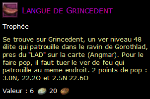 Langue de Grincedent