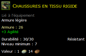 Chaussures en tissu rigide