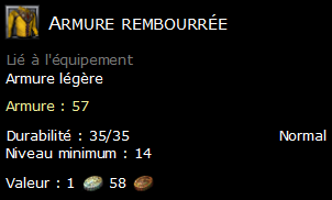 Armure rembourrée