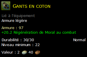 Gants en coton