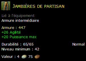 Jambières de partisan