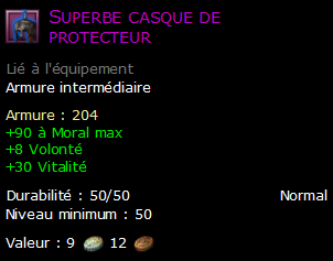 Superbe casque de protecteur