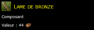 Lame de bronze