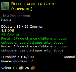 Belle dague en bronze (supprimé)