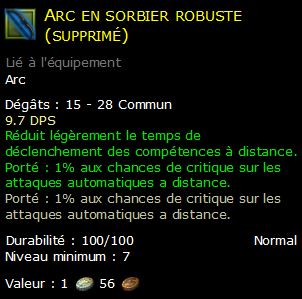 Arc en sorbier robuste (supprimé)