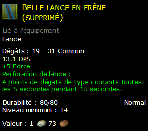 Belle lance en frêne (supprimé)