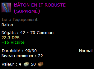 Bâton en if robuste (supprimé)