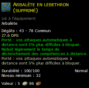 Arbalète en lebethron (supprimé)