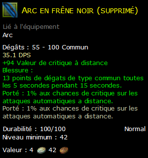 Arc en frêne noir (supprimé)