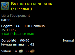 Bâton en frêne noir (supprimé)