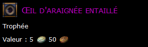 Œil d'araignée entaillé