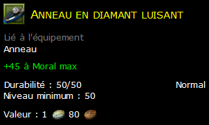 Anneau en diamant luisant