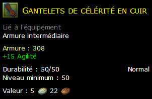 Gantelets de célérité en cuir