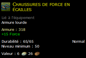 Chaussures de force en écailles