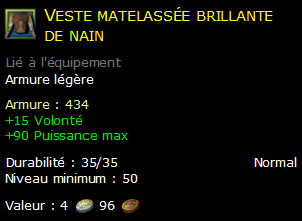 Veste matelassée brillante de nain