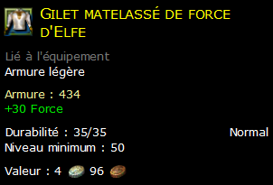 Gilet matelassé de force d'Elfe