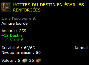 Bottes du destin en écailles renforcées