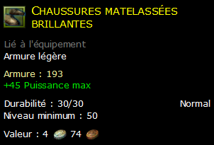 Chaussures matelassées brillantes